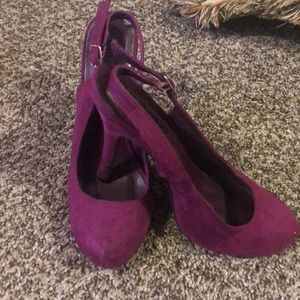 Raspberry color Dollhouse heels